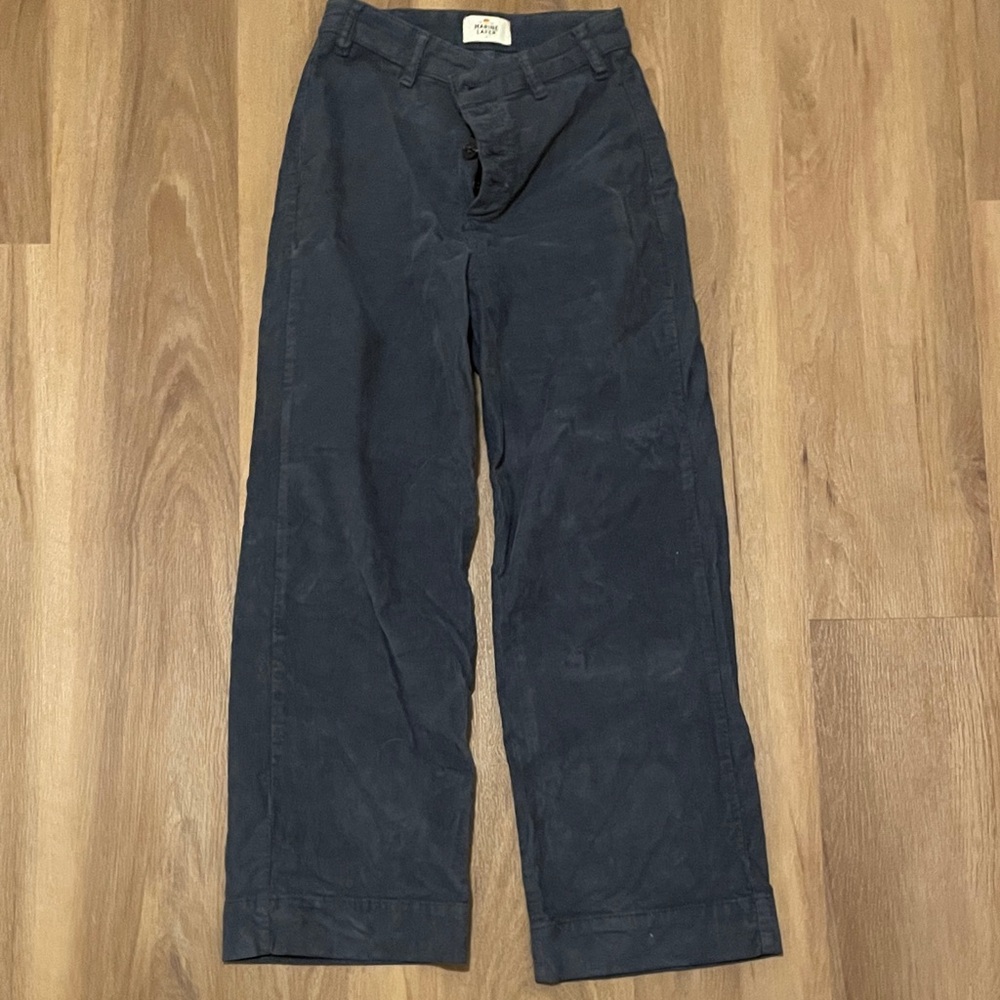 Marine Layer Women's Corduroy Pants in Navy